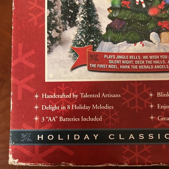 MUSICAL LED HOLIDAY TREE. SANTA  CLAUSE AND LITTLE BEAR 🎅 🐻🎄🌲 - Picture 10 of 11